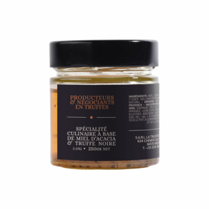 Spécialité culinaire à base de Miel d’acacia et truffe noire (> 1%), 250g